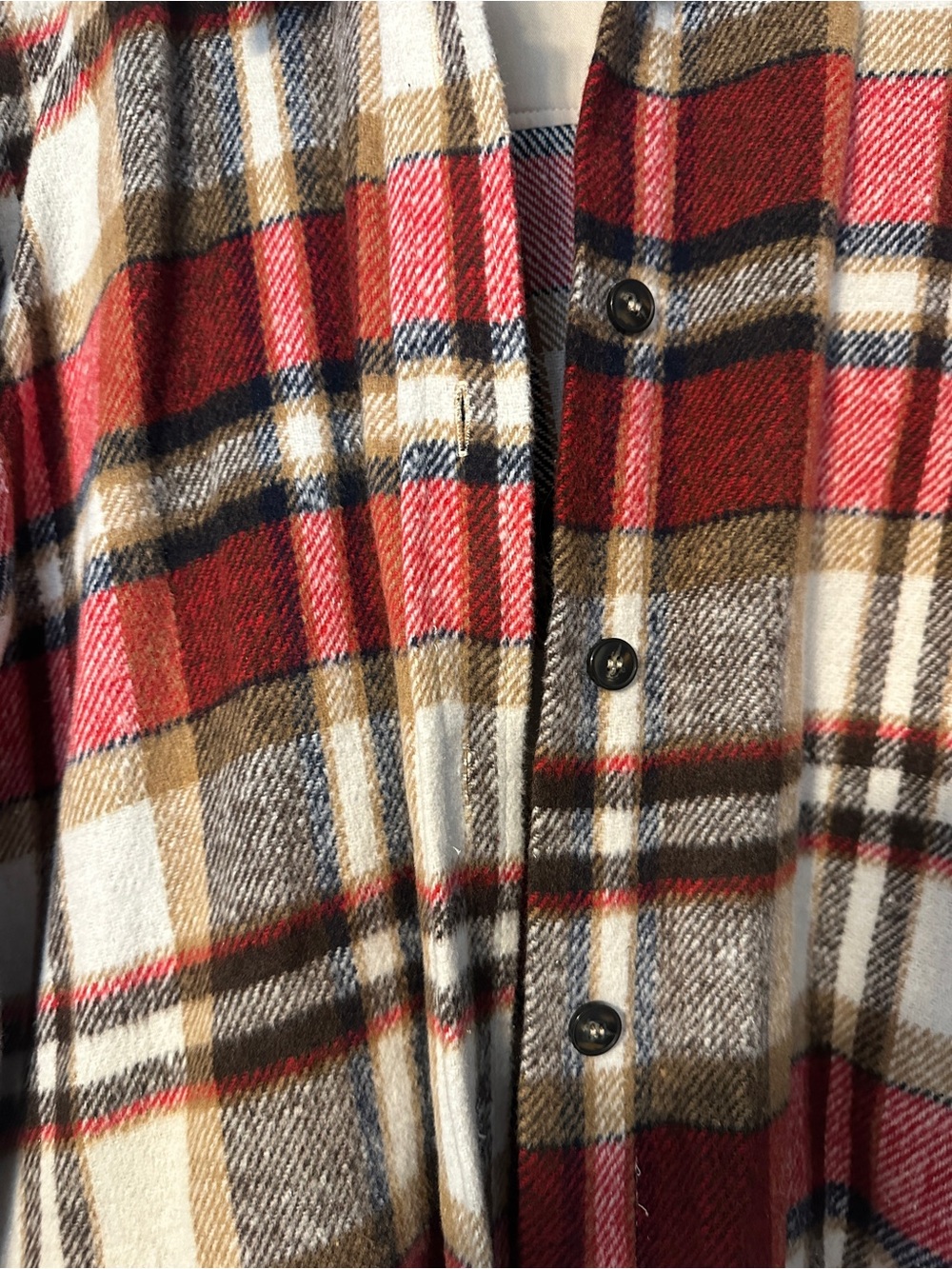 LAWLESS Red Plaid Button-Front Shacket - Picture 4 of 7